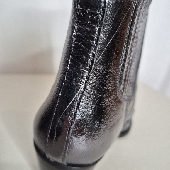 Sam Edelman Winona Silver Metallic Leather Western Style Booties - Size 7 - NWOB - Picture 15 of 16
